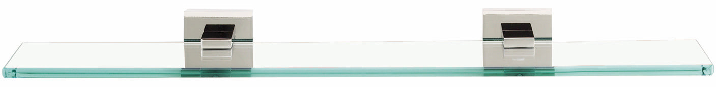 Alno Contemporary II Bathroom Glass Shelf with Brackets, 18 - foot Length