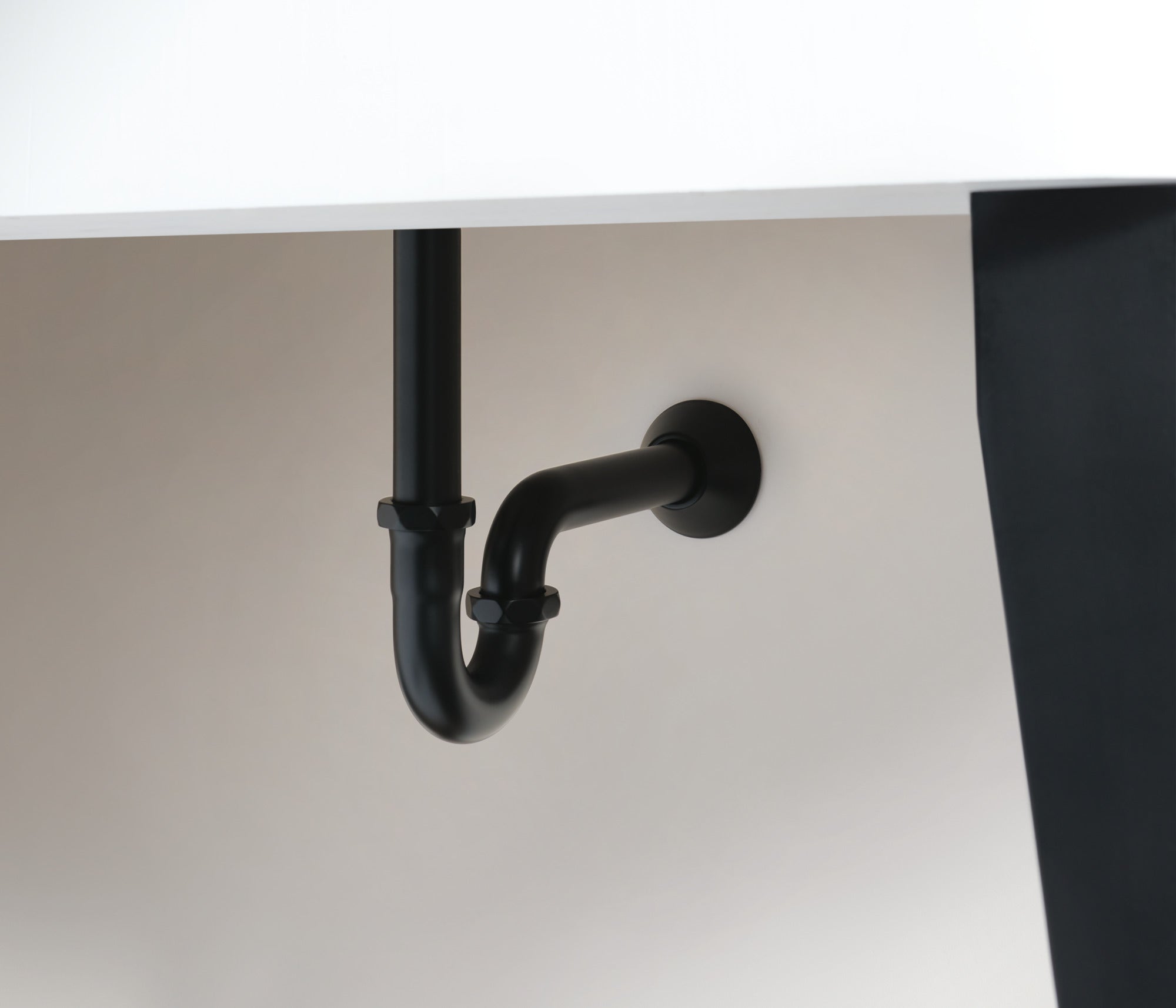 Brizo Luxury Flanged P-Trap with 10 Finishes and Adjustable Outlet