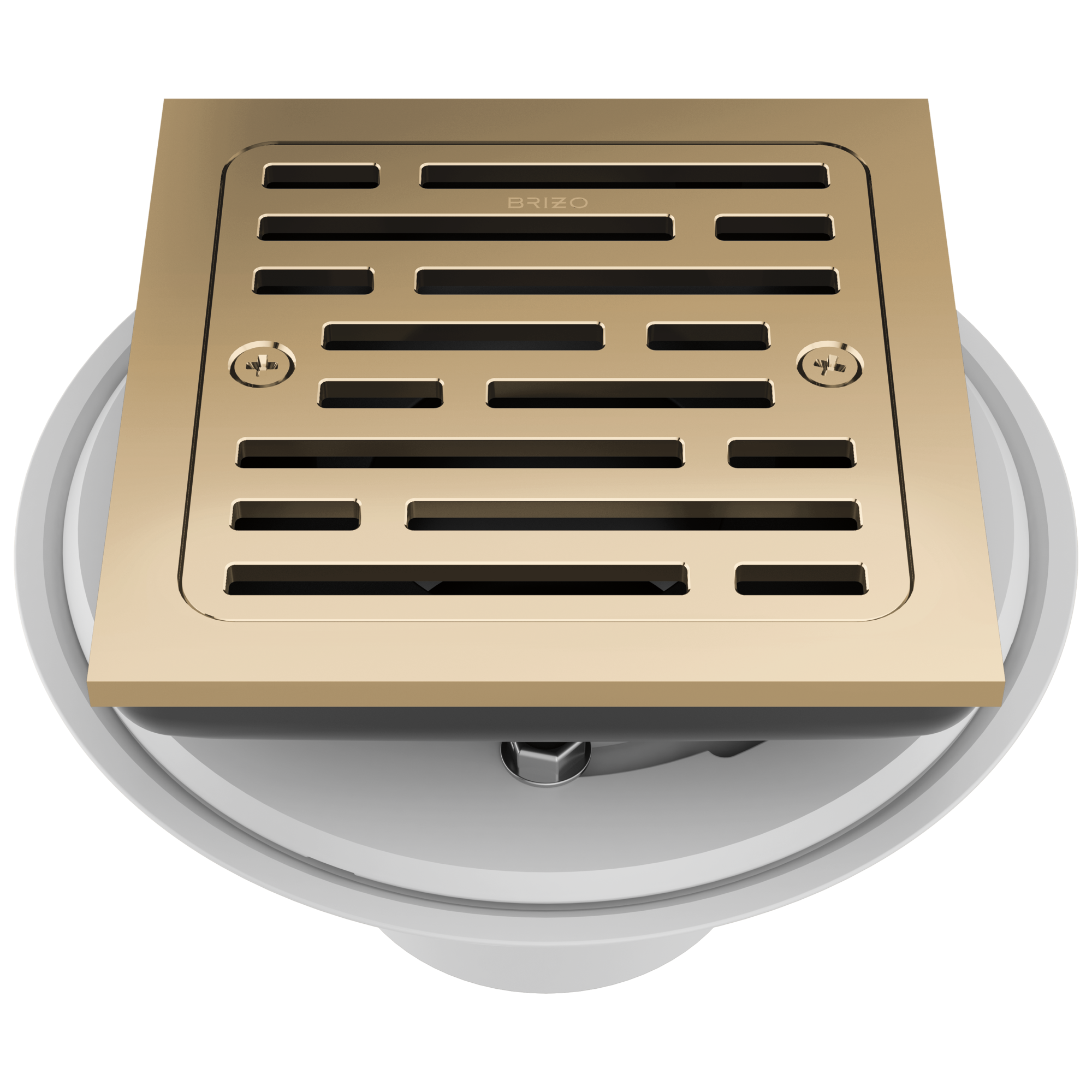 Brizo Square Tile - In Shower Drain with 4 - Foot Capacity for Modern Bathrooms
