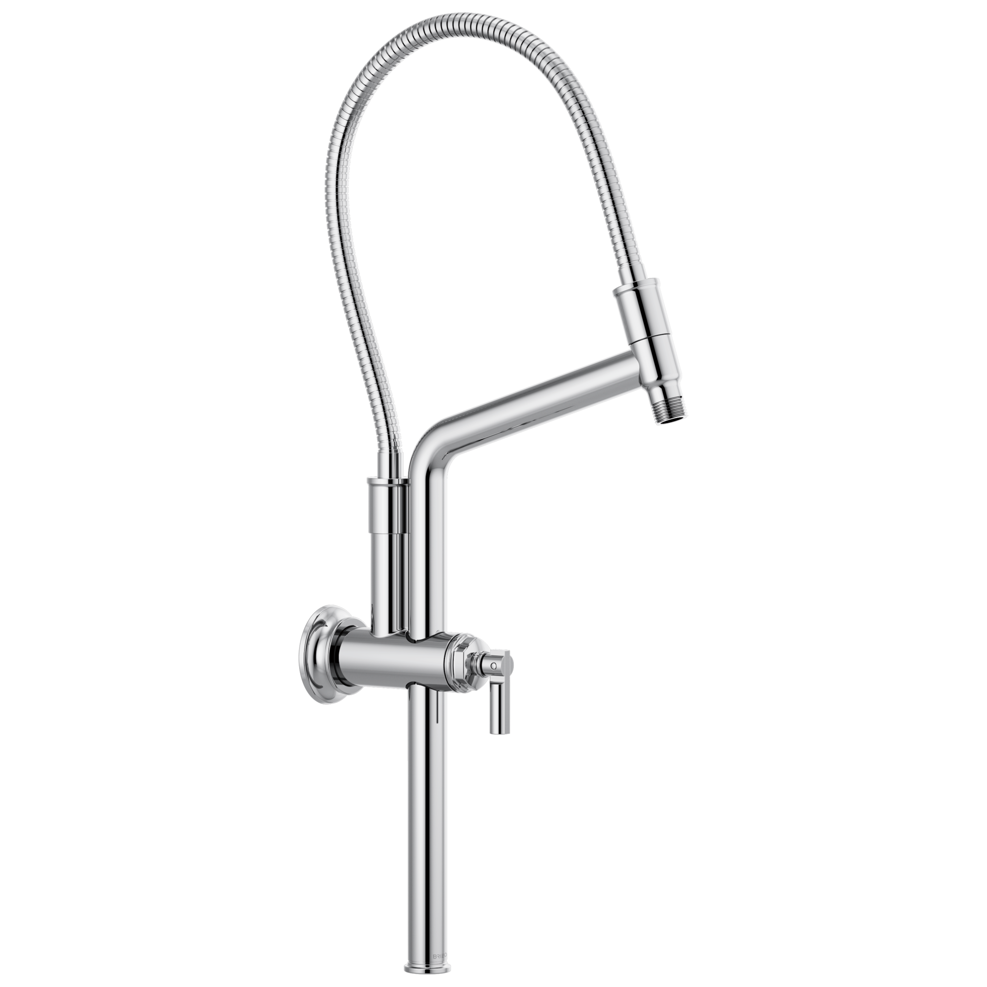 Brizo 10 7/16-inch Universal Classic Slide Bar Shower Arm and Flange for Luxury Bathrooms