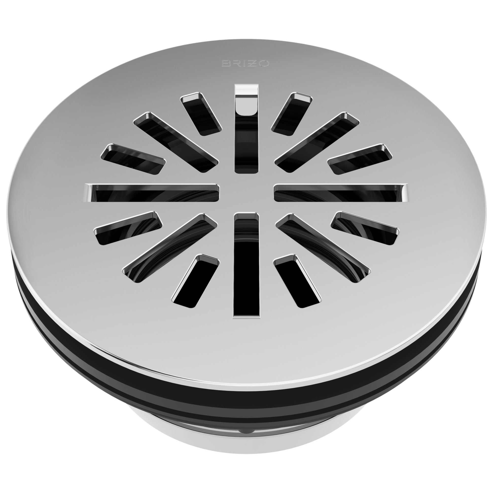 Brizo 4-Inch Prefabricated Round Shower Drain with Premium Features