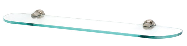 Alno Infinity Series 24-Inch Glass Bathroom Shelf with Sturdy Brackets