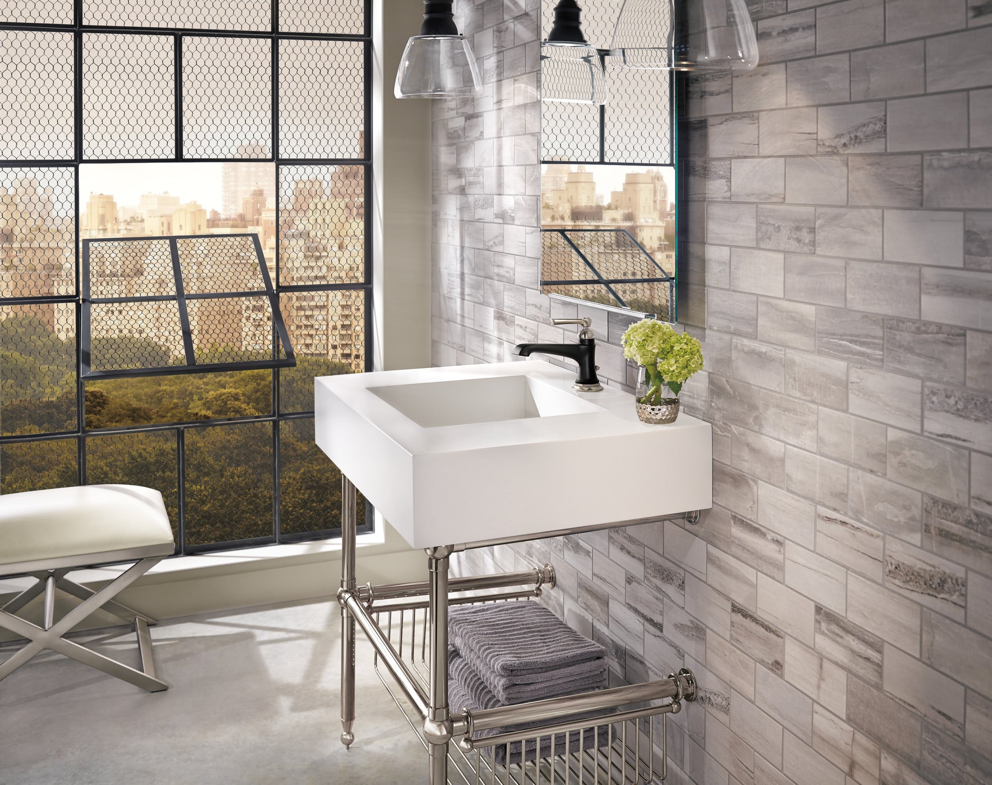 Brizo Rook 1.5 GPM Single-Handle Bathroom Lavatory Faucet for Contemporary and Elegant Bathrooms