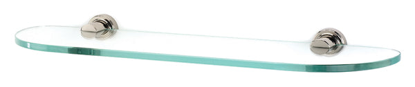 Alno Infinity Series 18-Inch Glass Bathroom Shelf with Sturdy Brackets