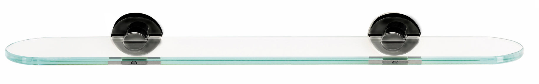 Alno Contemporary I 24-Inch Glass Bathroom Shelf with Sturdy Brackets