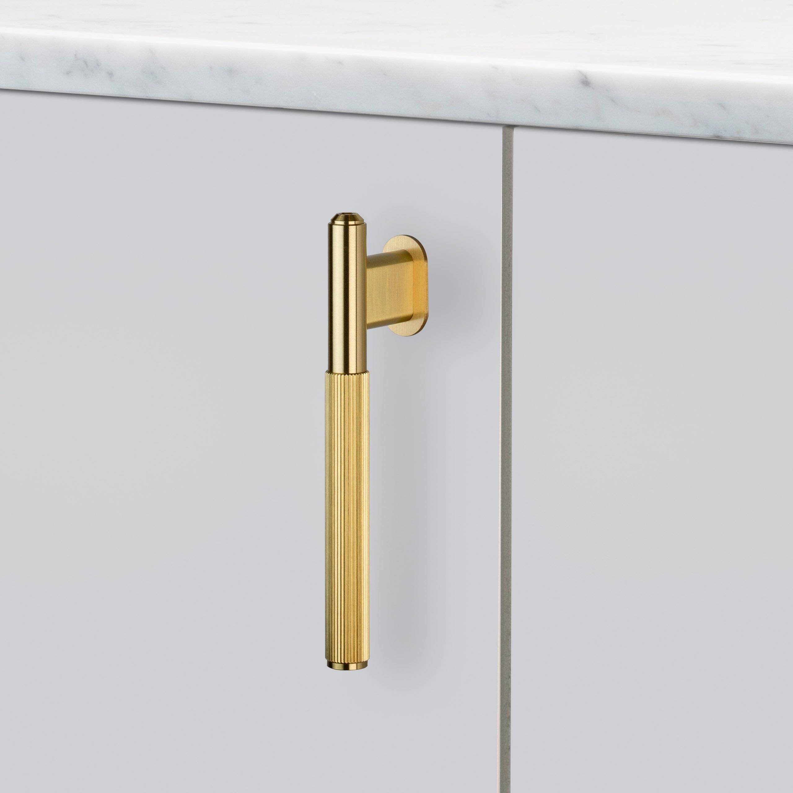 Buster + Punch Elegant Anodized Black Metal L-Bar for Cabinet Doors, Cupboards, and Kitchen Units