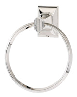 Alno Transitional Geometric Style Bathroom Towel Ring