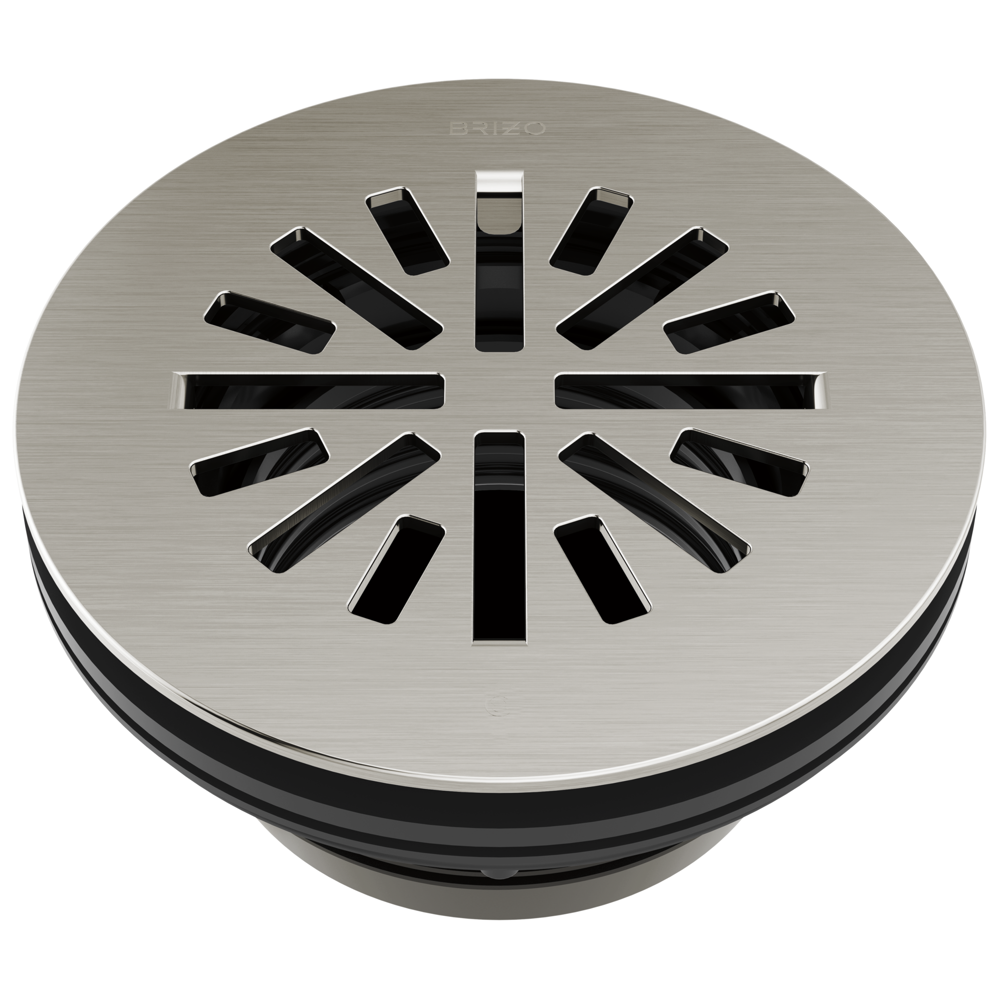 Brizo 4-Inch Prefabricated Round Shower Drain with Premium Features