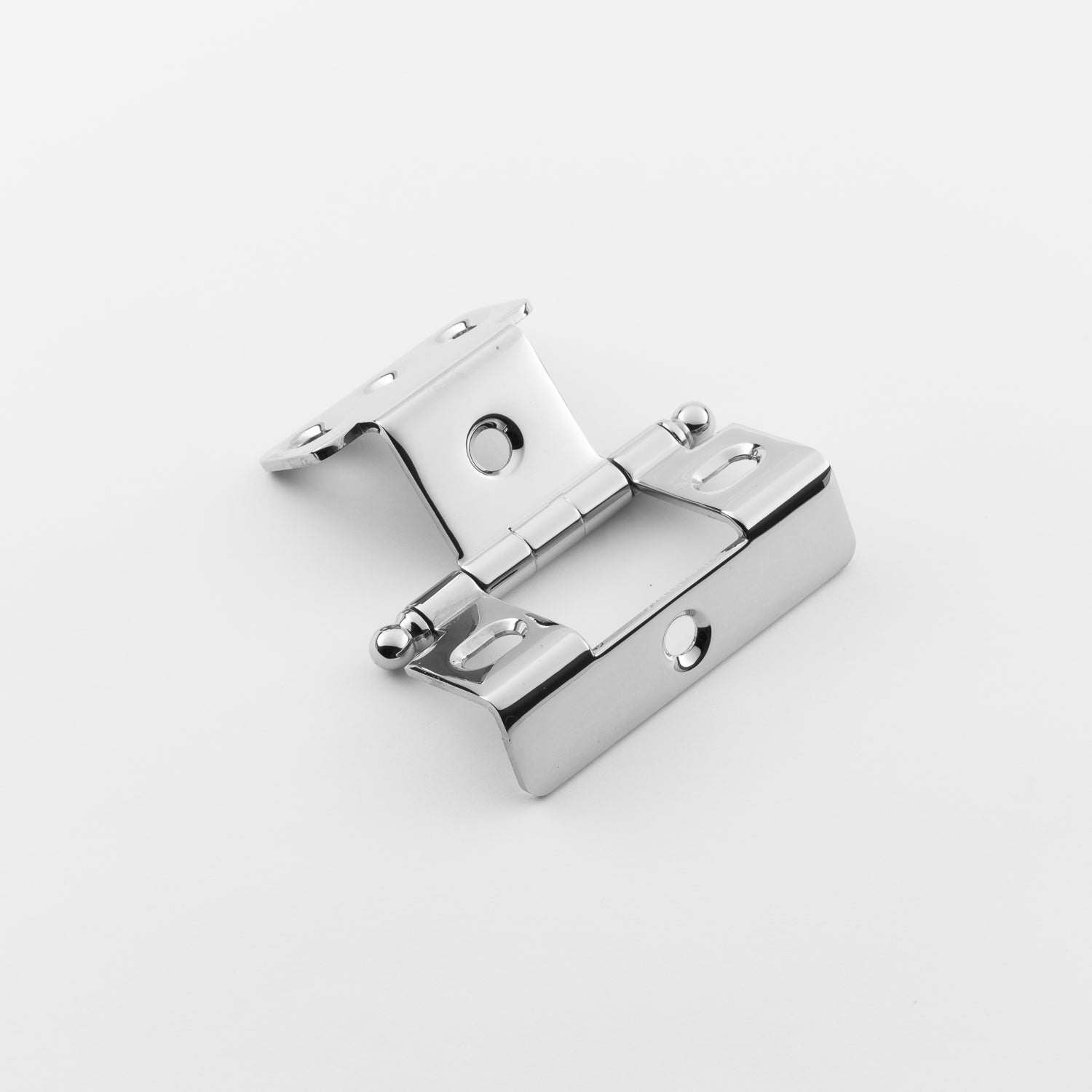 Classic Solid Brass 3/4-Inch Full Wrap Door Hinge with Elegant Ball Finial