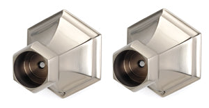 Alno Nicole Traditional-Style Bath Shower Rod Brackets - 2 3/8' Length