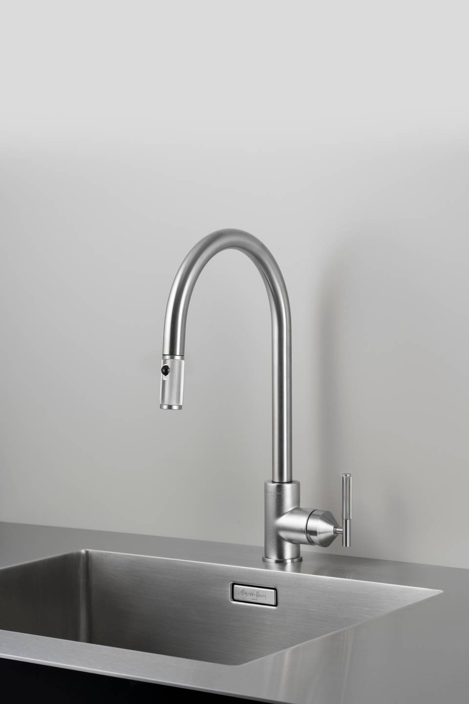 Buster + Punch Dual Spray Linear Pull - out Kitchen Sink Faucet for Elegant Culinary Spaces