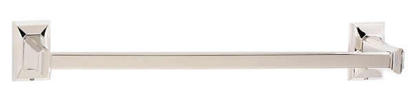 Alno 18-Inch Geometric Transitional Style Bathroom Towel Bar