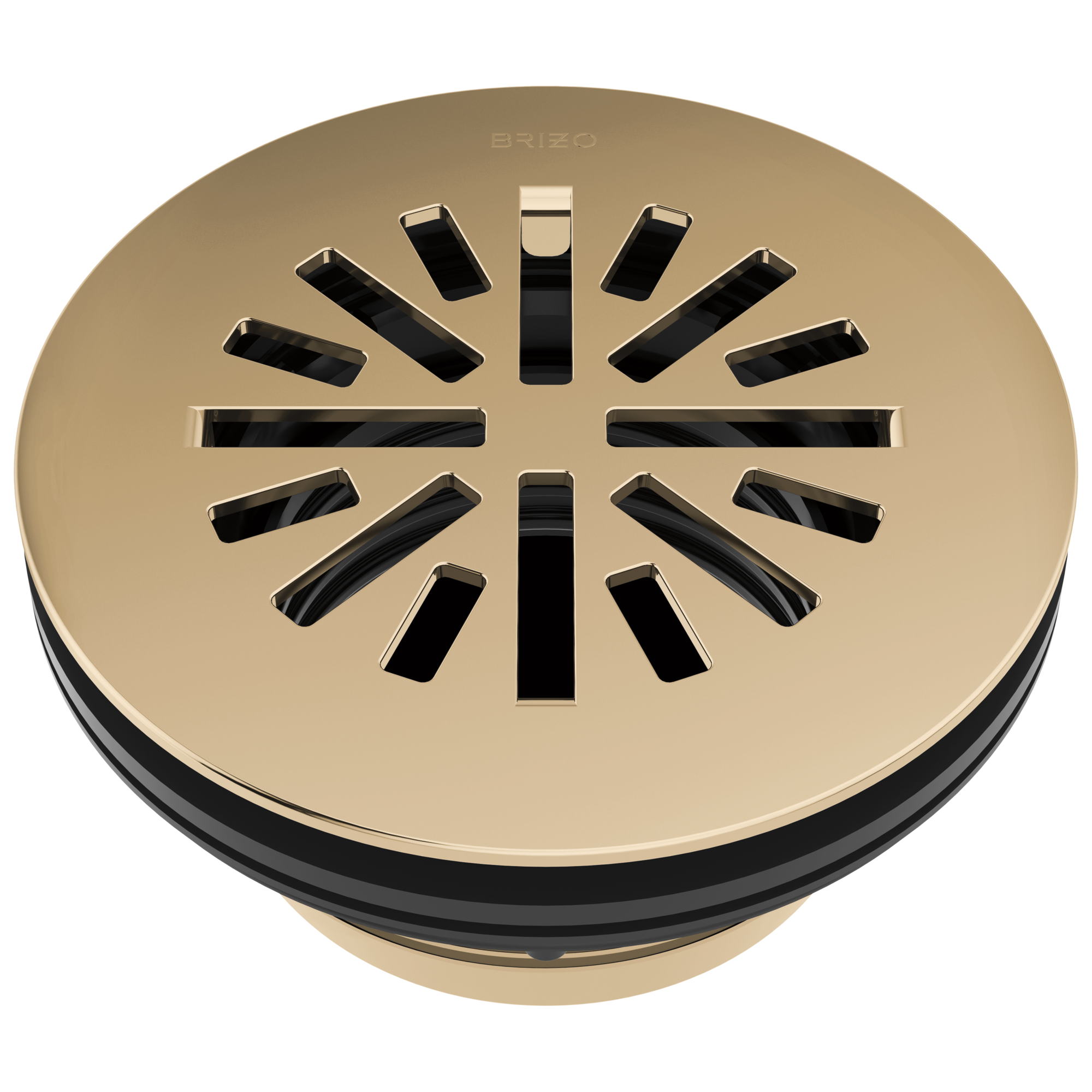 Brizo 4-Inch Prefabricated Round Shower Drain with Premium Features