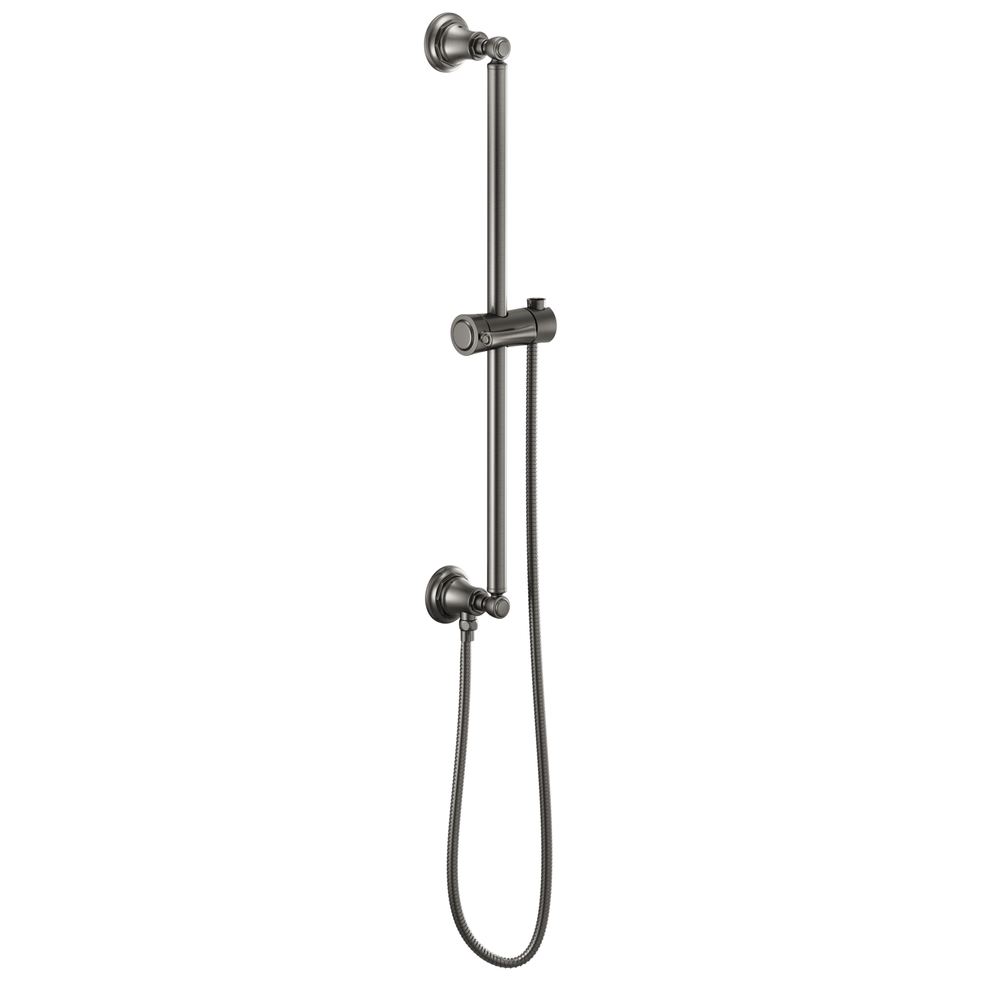 Brizo Classic Universal Round Shower Slide Bar with Stretchable Hose for an Enhanced Bathing Experience