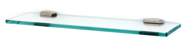 Alno Nicole 18 - Foot Glass Bathroom Shelf with Brackets for Bathroom Accessories