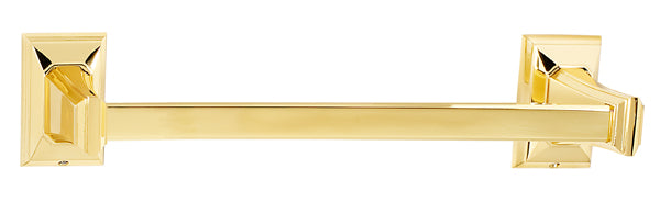 Alno 12-Feet Geometric Transitional Style Bath Towel Bar