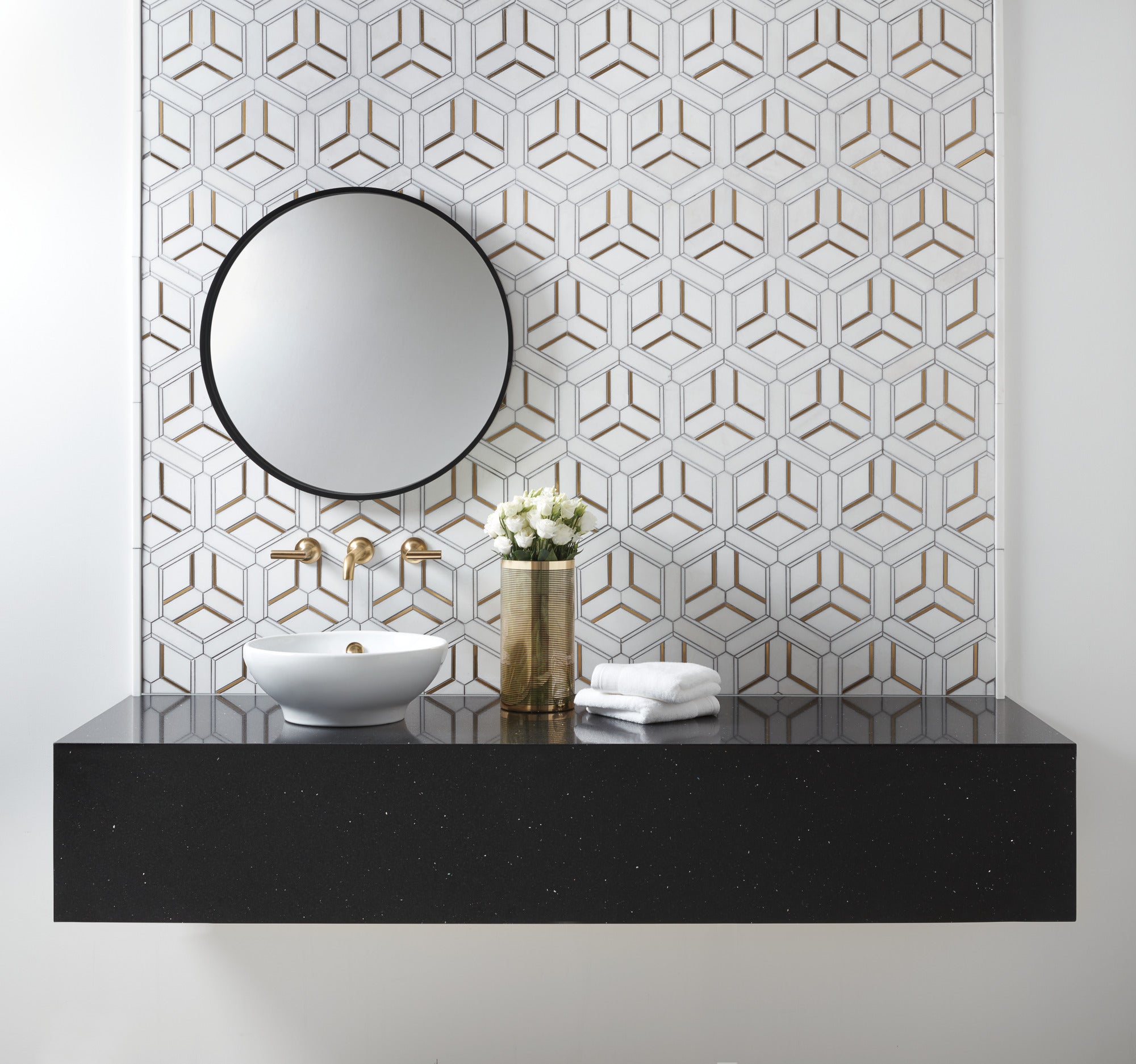 Brizo Odin High - Quality Wall - Mounted Lavatory Lever Handles with Multiple Finishes