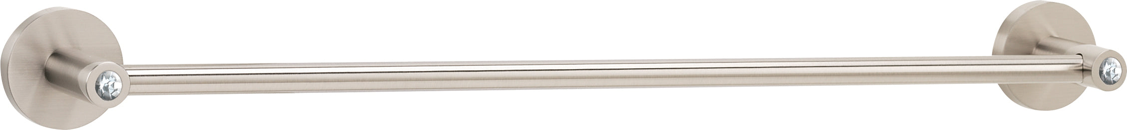 Alno Contemporary I Crystal 12 - Inch Center - to - Center Bathroom Towel Bar for Modern Bathrooms