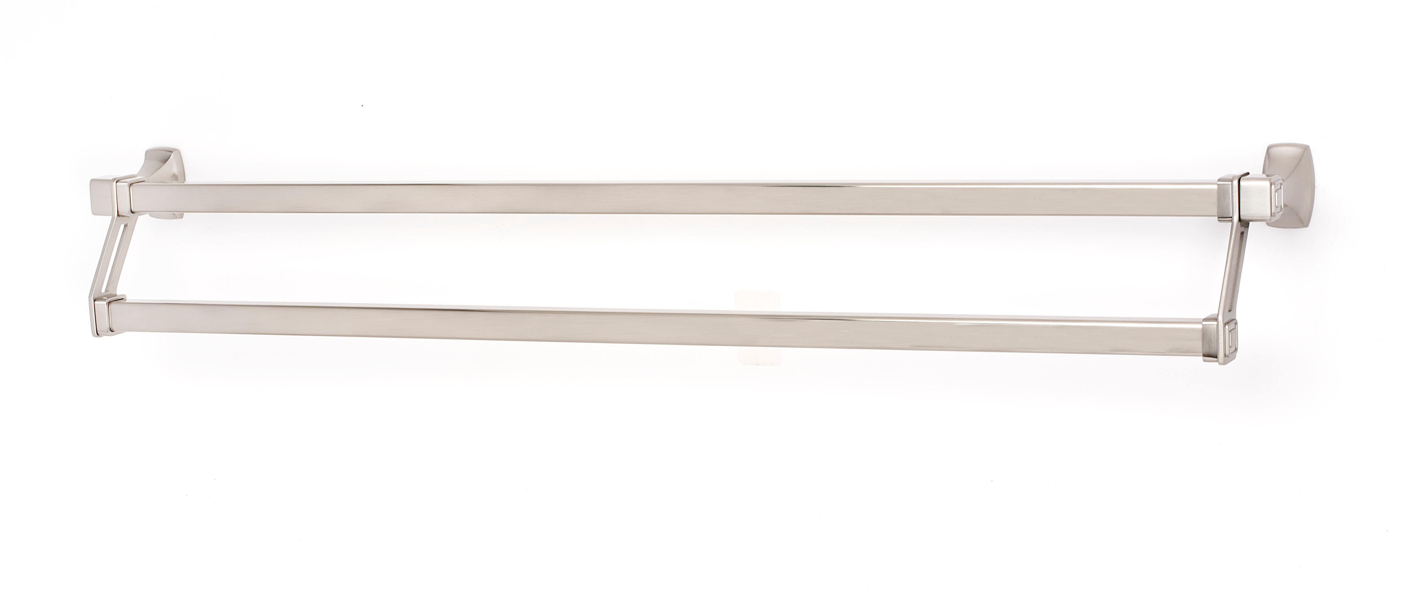Alno 31-Inch Modern Cube Double Towel Bar for Bathroom