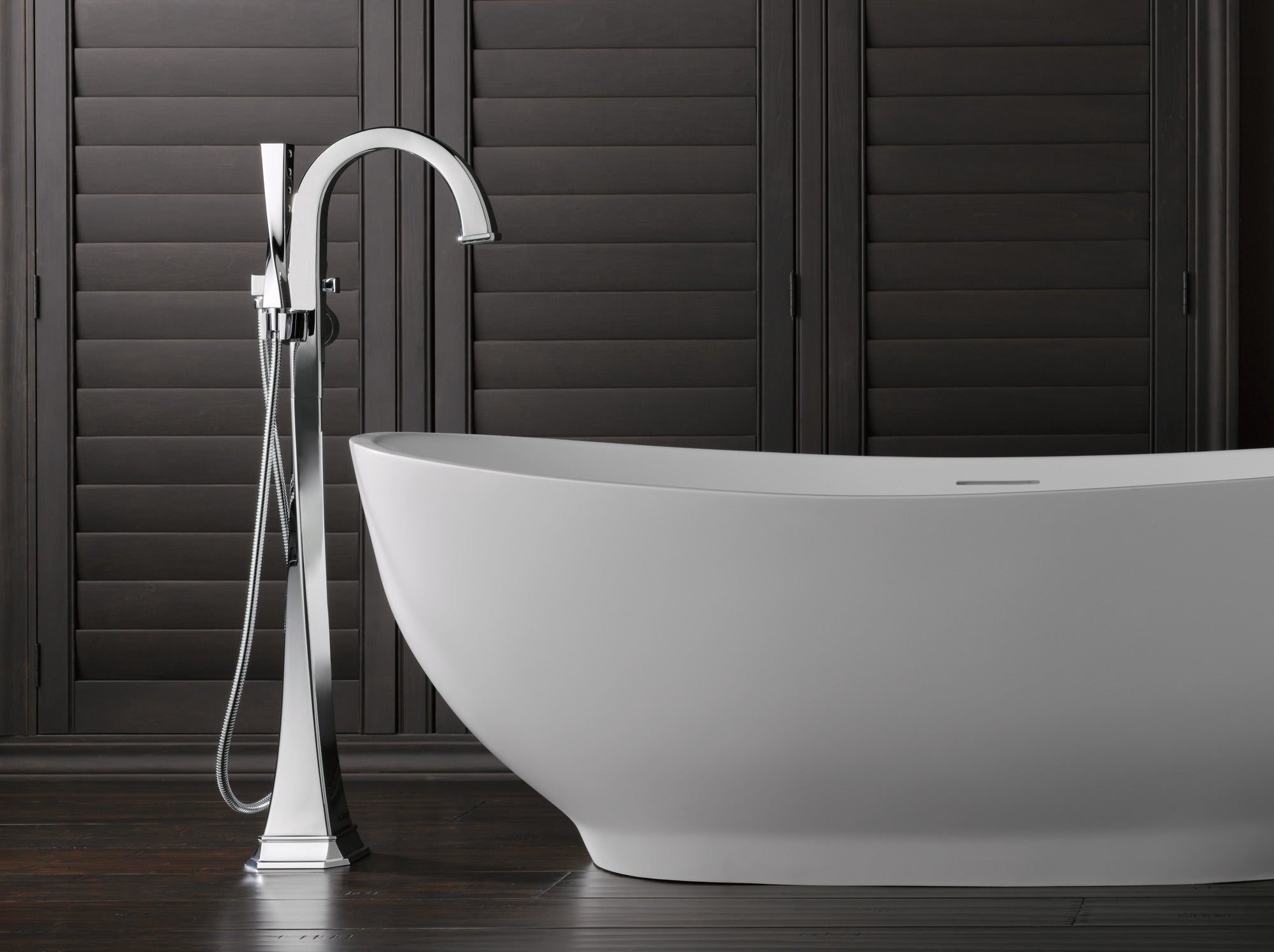 Brizo Virage Freestanding Single-Handle Tub Filler with Elegant Design