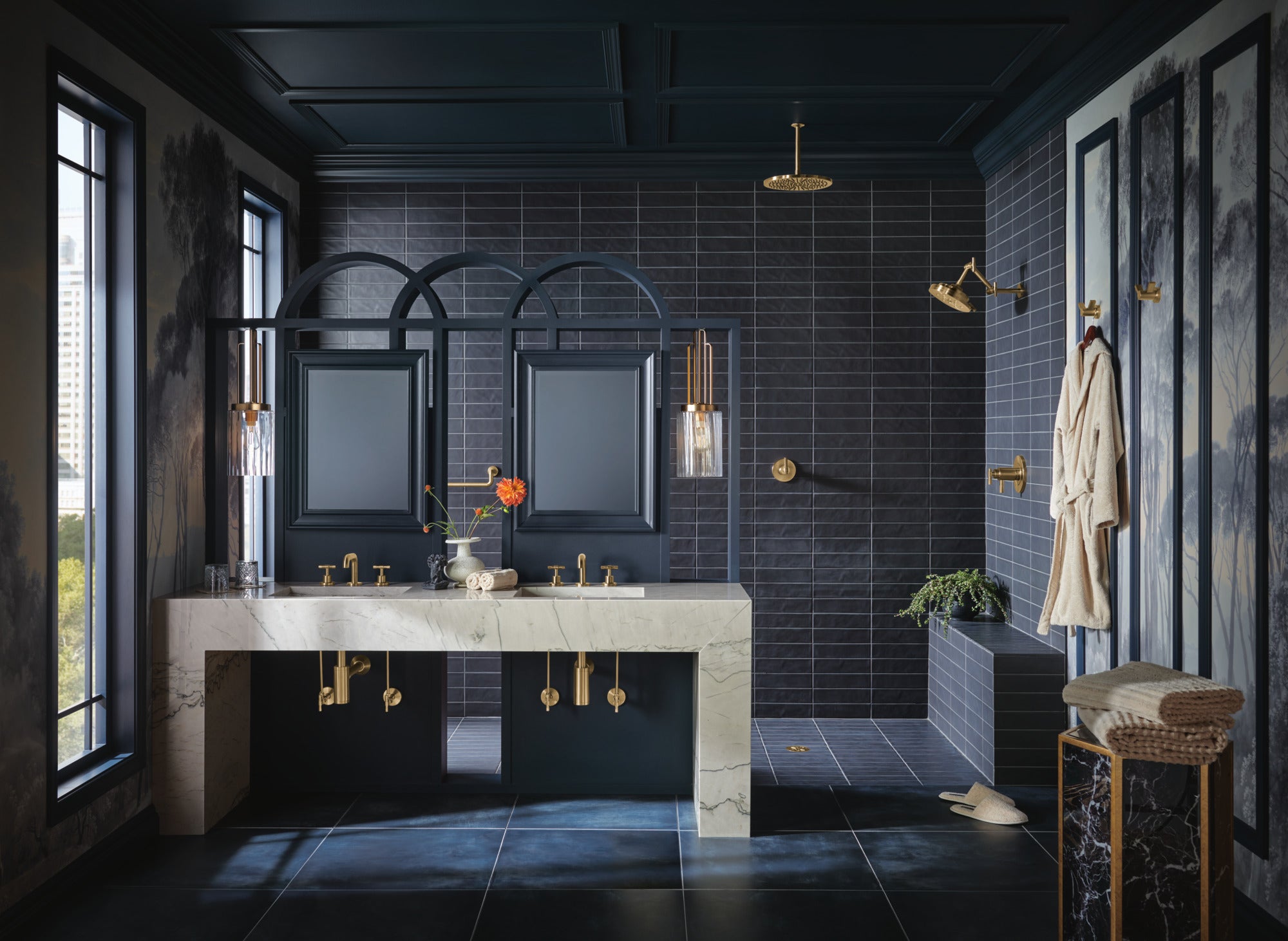 Brizo Litze Premium Widespread Lavatory T - Lever Handle Kit for Stylish Bathrooms