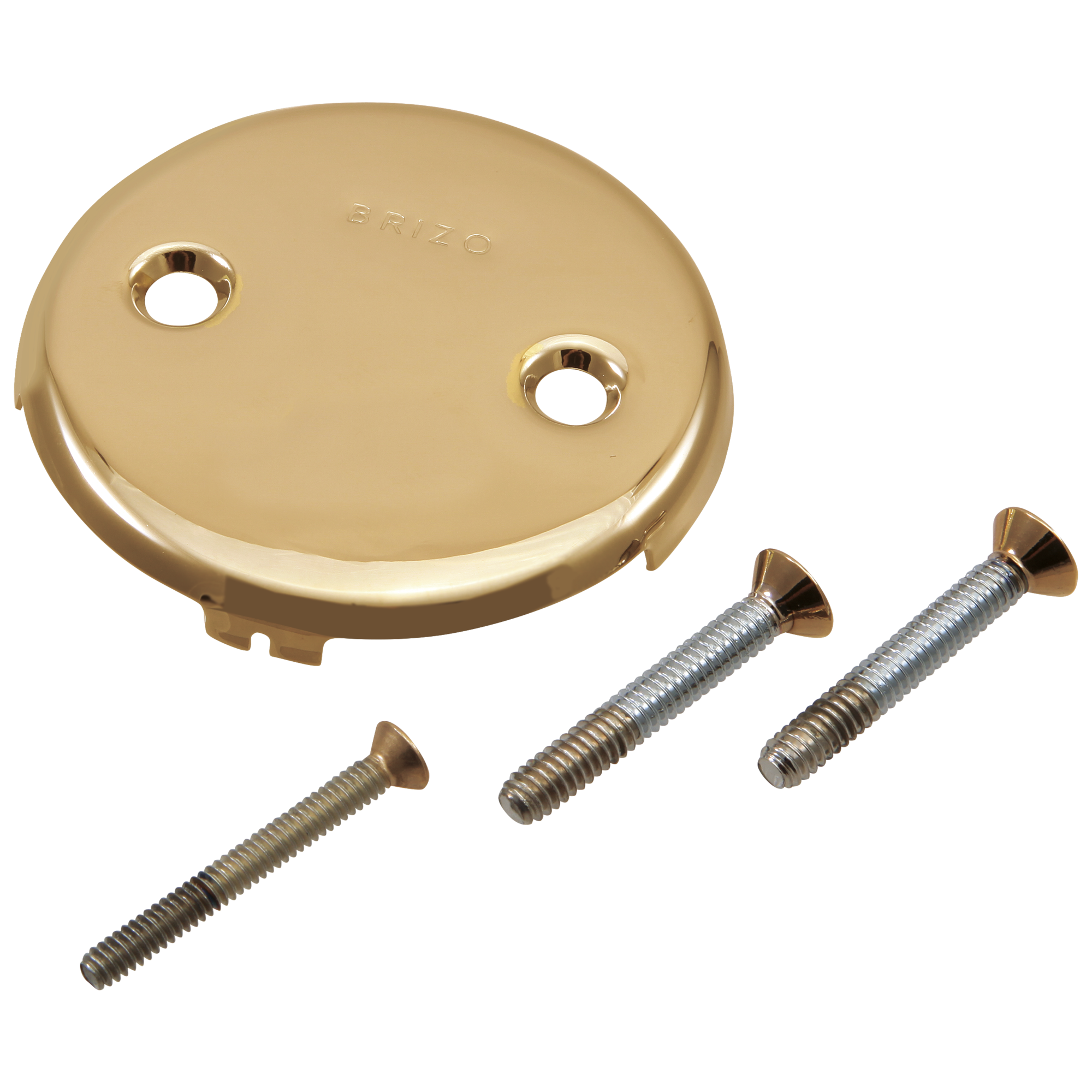 Brizo Premium Toe-Controlled Overflow Plate with Screws for Luxury Bathrooms