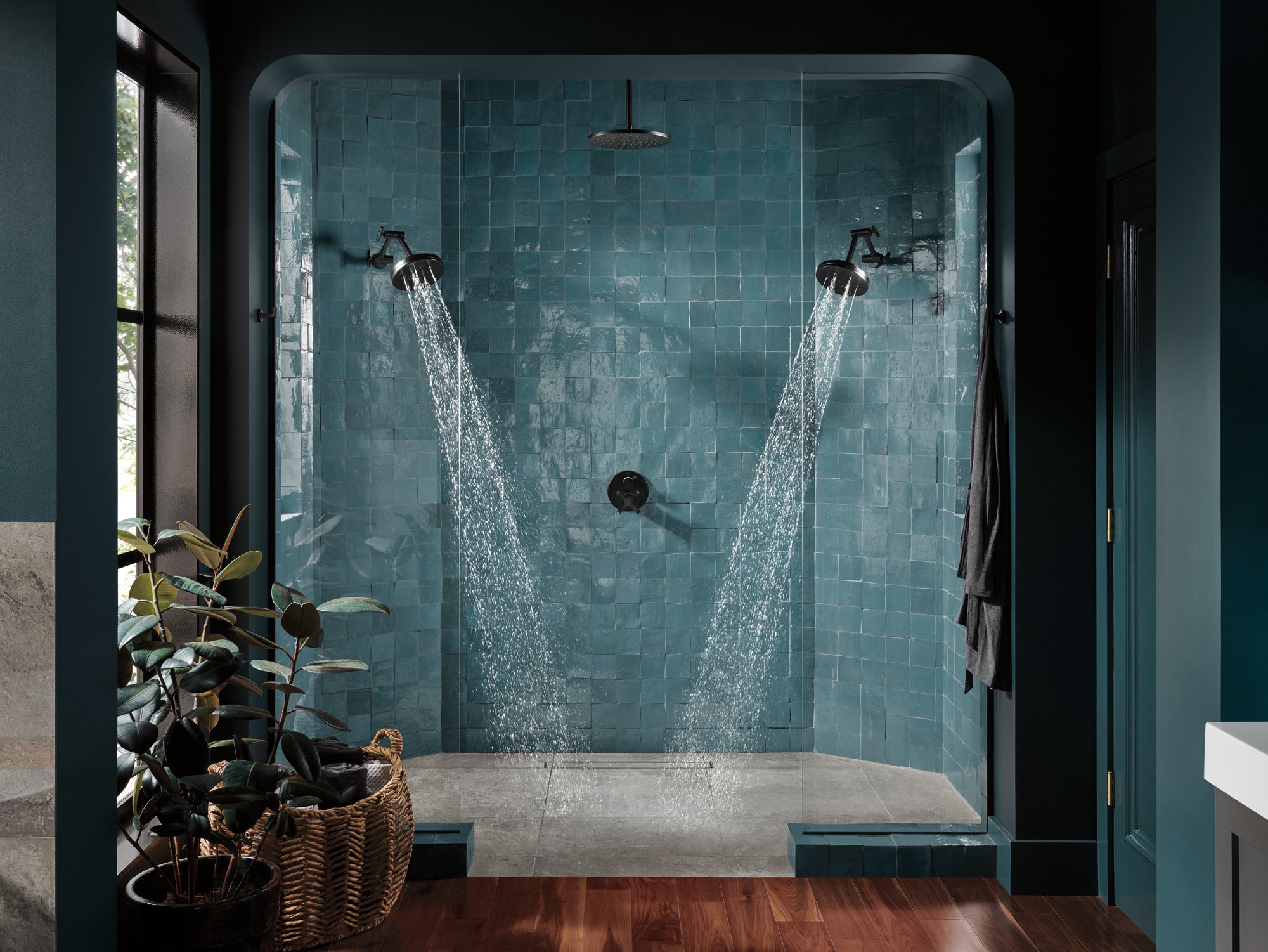 Brizo Odin Pressure Balance Integrated Cross Handles for Bathroom Faucet Trim