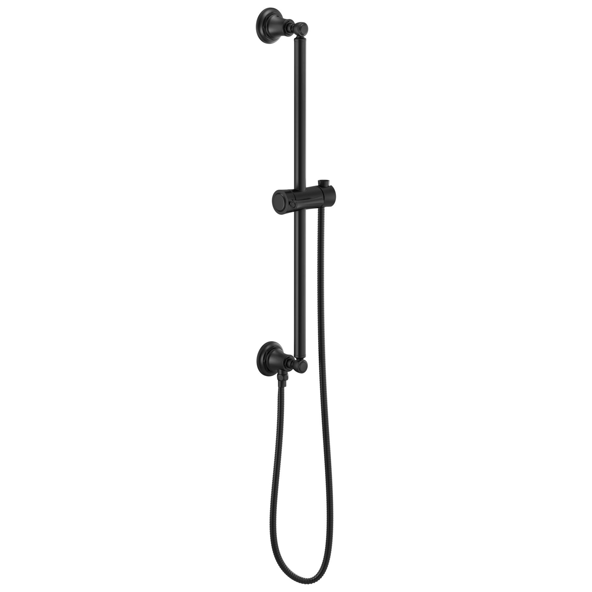 Brizo Classic Universal Round Shower Slide Bar with Stretchable Hose for an Enhanced Bathing Experience