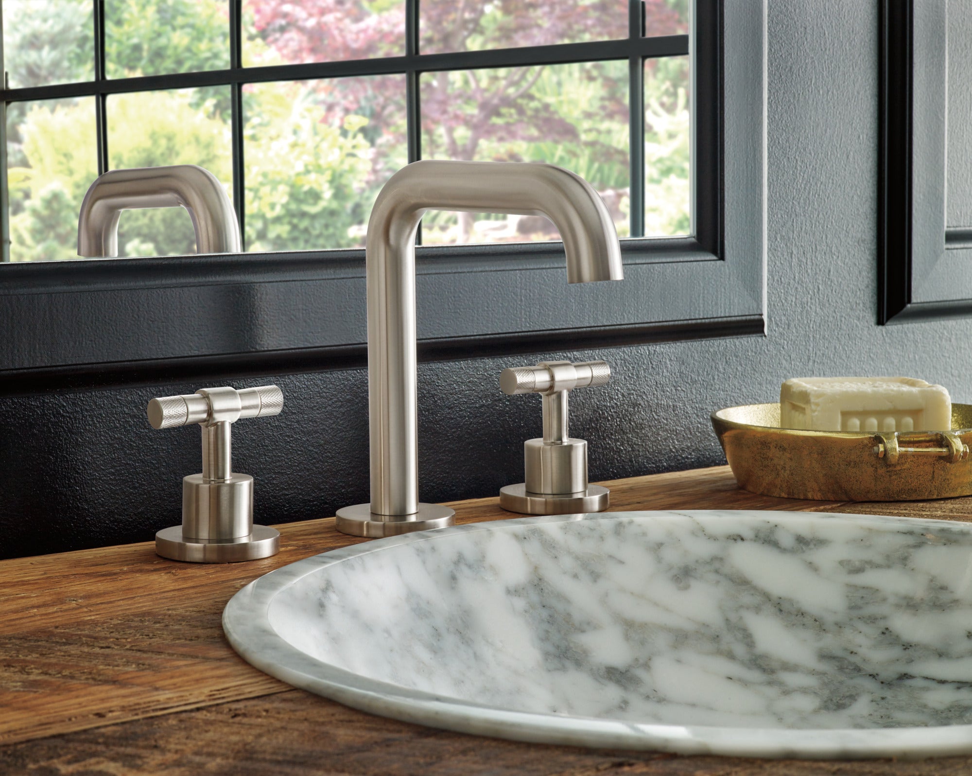 Brizo Litze Premium Widespread Lavatory T - Lever Handle Kit for Stylish Bathrooms