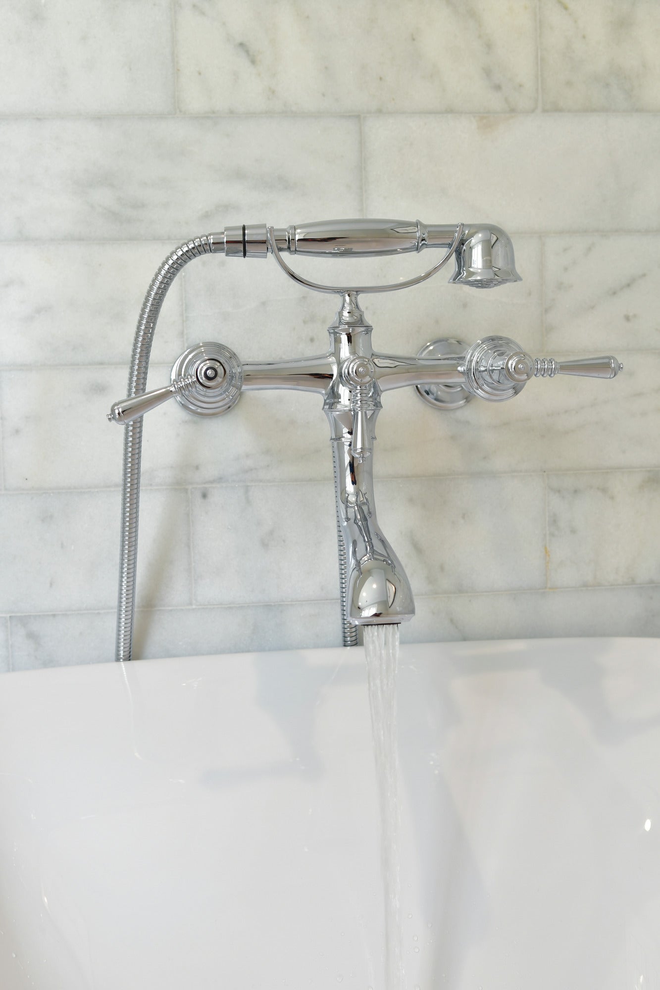 Brizo Luxury Traditional Wall - Mounted Tub Filler Unions with Optional Extension