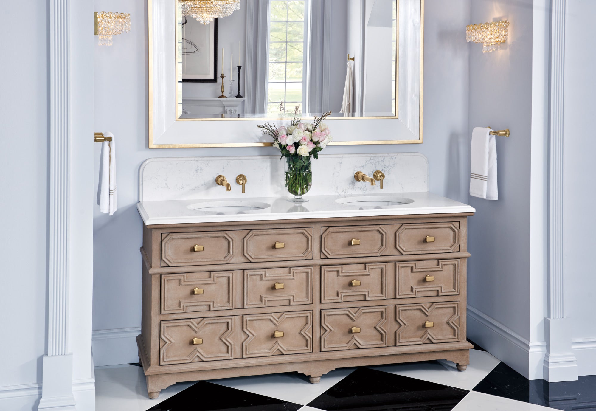 Brizo Odin High - Quality Brass Drawer Pull for Modern Bathroom and Furniture