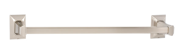 Alno 18-Inch Geometric Transitional Style Bathroom Towel Bar