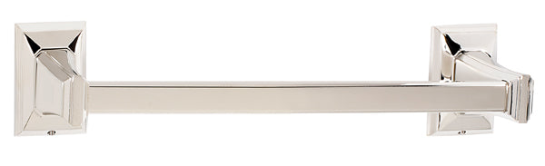 Alno 12-Feet Geometric Transitional Style Bath Towel Bar