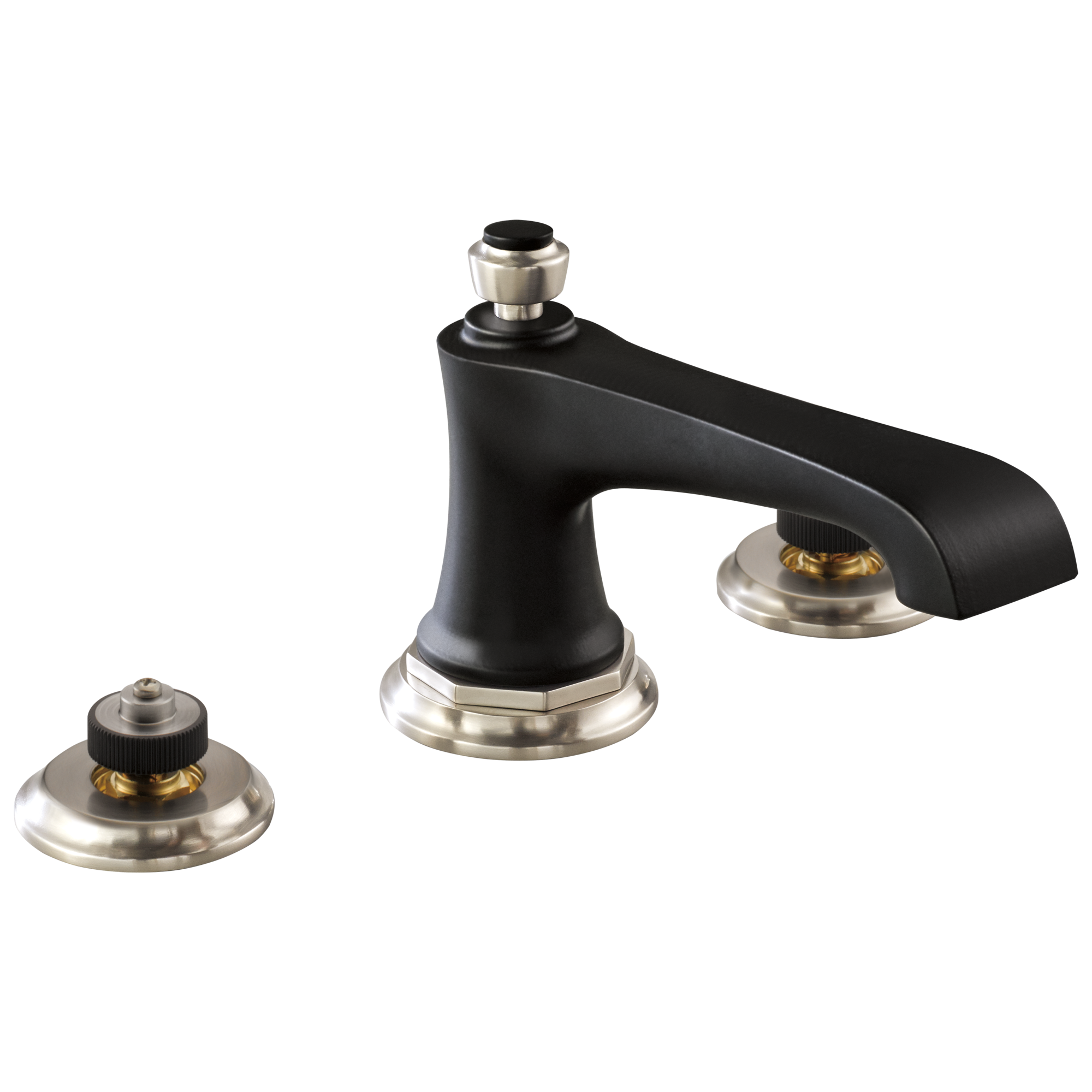 Brizo Rook Modern Widespread Bathroom Lavatory Faucet - Without Handles, 1.2 Gallons Per Minute Flow Rate
