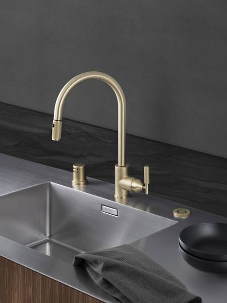 Buster + Punch Stylish Brass Air Gap Kit for Dishwashers