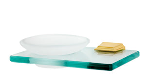 Alno Transitional Geometric Style Bath Soap Dish for Modern Bathrooms