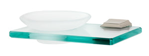 Alno Transitional Geometric Style Bath Soap Dish for Modern Bathrooms