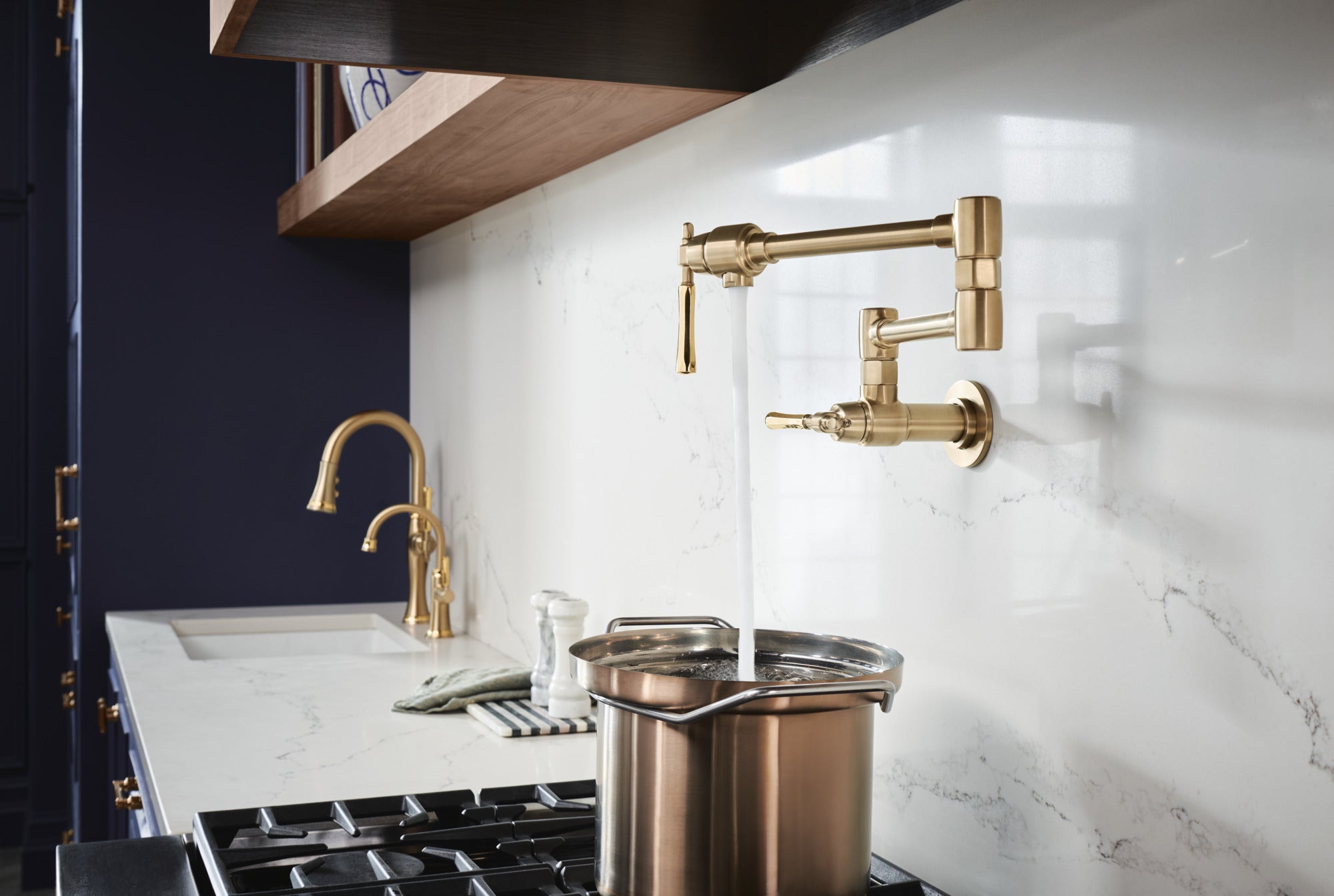 Brizo Tulham Collection Wall - Mounted Kitchen Pot Filler: A Luxury and Functional Culinary Accessory