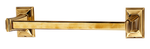 Alno 12-Feet Geometric Transitional Style Bath Towel Bar
