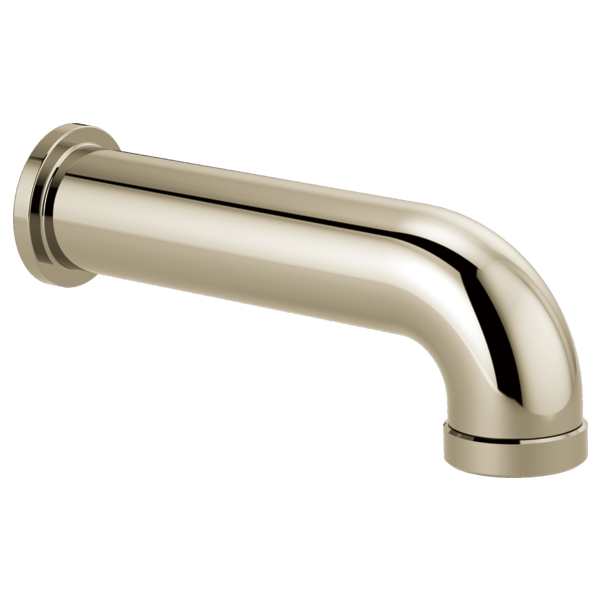 Polished Nickel Brizo Linear Round Tub Spout with Diverter Function