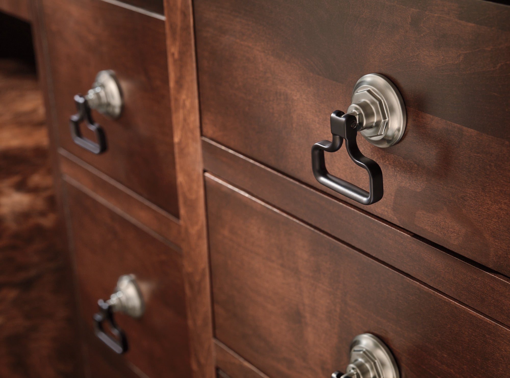 Brizo Rook Cabinet Drawer Pull - A Blend of Contemporary and Vintage Style