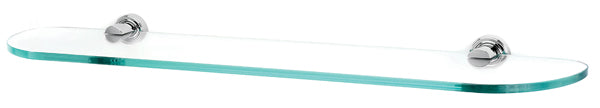 Alno Infinity Series 24-Inch Glass Bathroom Shelf with Sturdy Brackets