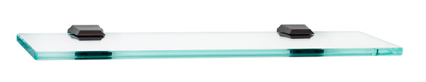 Alno Geometric 18' Bathroom Glass Shelf with Durable Brackets