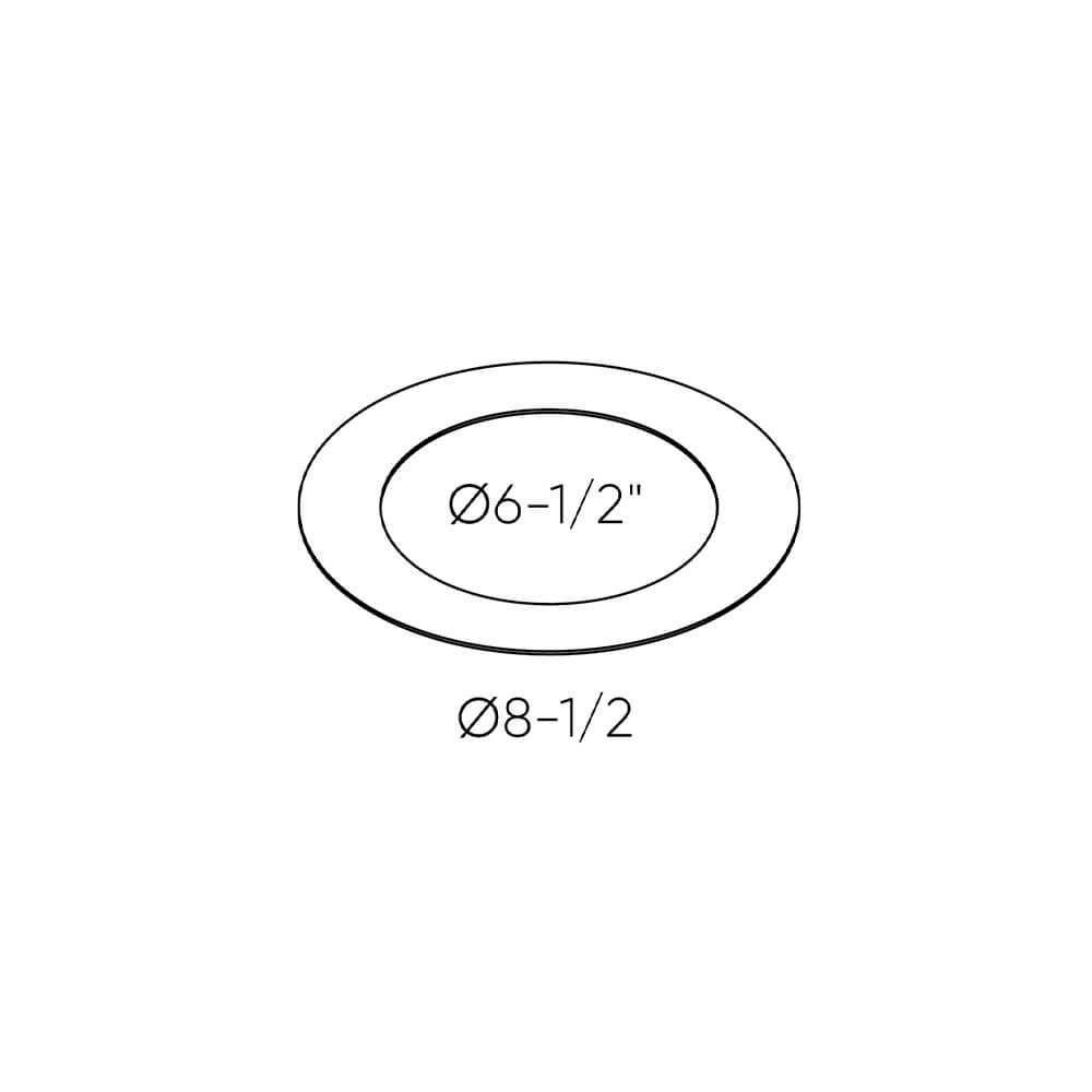 DALS Lighting 6-Inch Recessed Goof Ring for Seamless Lighting Installation