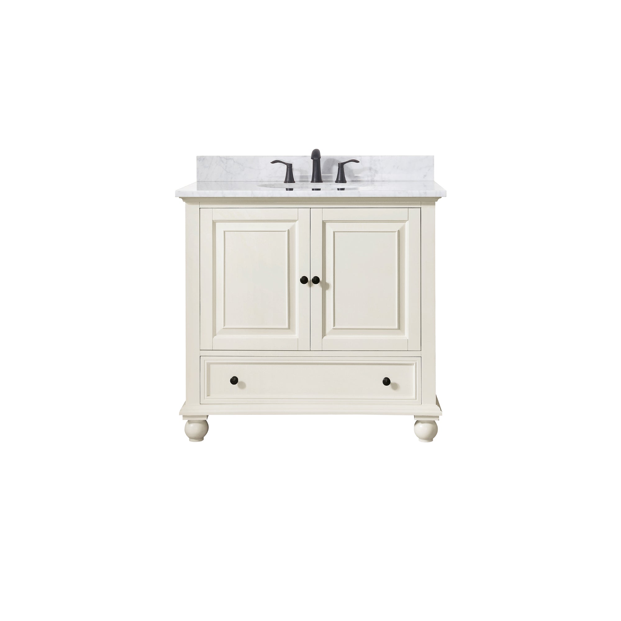 Avanity Thompson 37-Inch Bathroom Vanity Set in Charcoal Glaze or French White