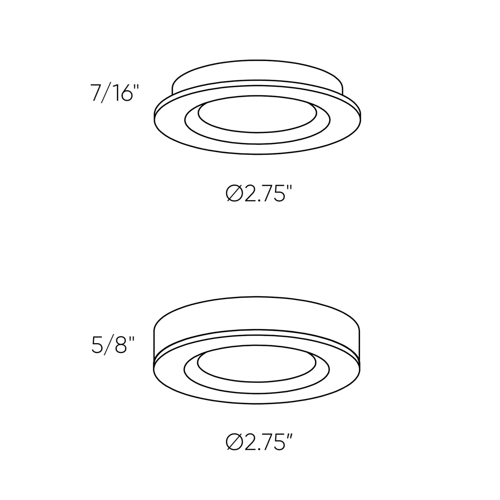 DALS Lighting ACCENT Two-in-One Plastic LED Puck Light for Cabinet and Kitchen Lighting