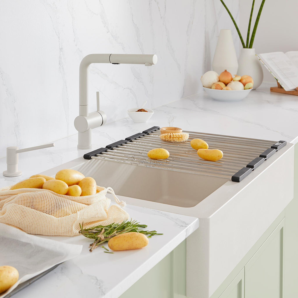 Blanco High - Quality Foldable Stainless Steel Drying Mat for Kitchen Sinks