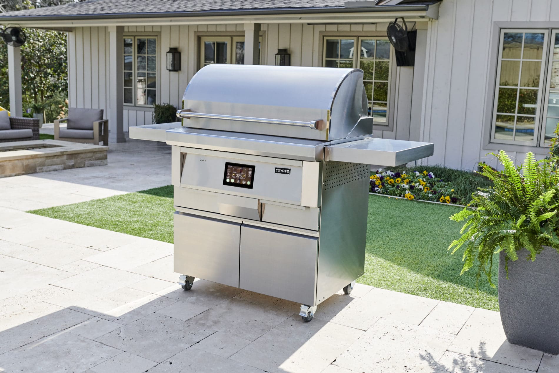 Coyote 36-Inch Pellet Grill with Cart for Exceptional Outdoor Cooking