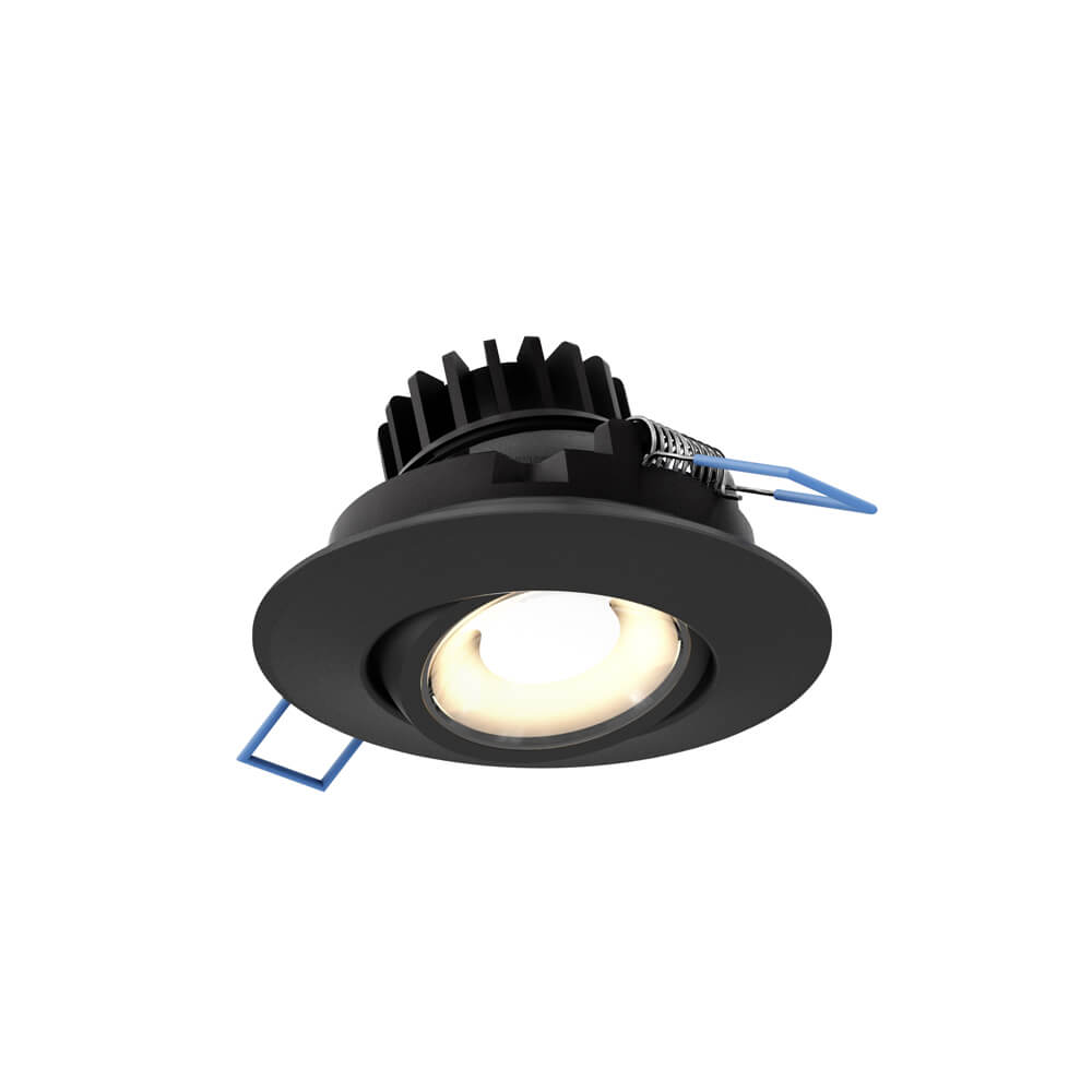 DALS Lighting 3-Inch Round Recessed LED Adjustable Gimbal Lighting Fixture with 5 Color Temperature Control (5CCT)