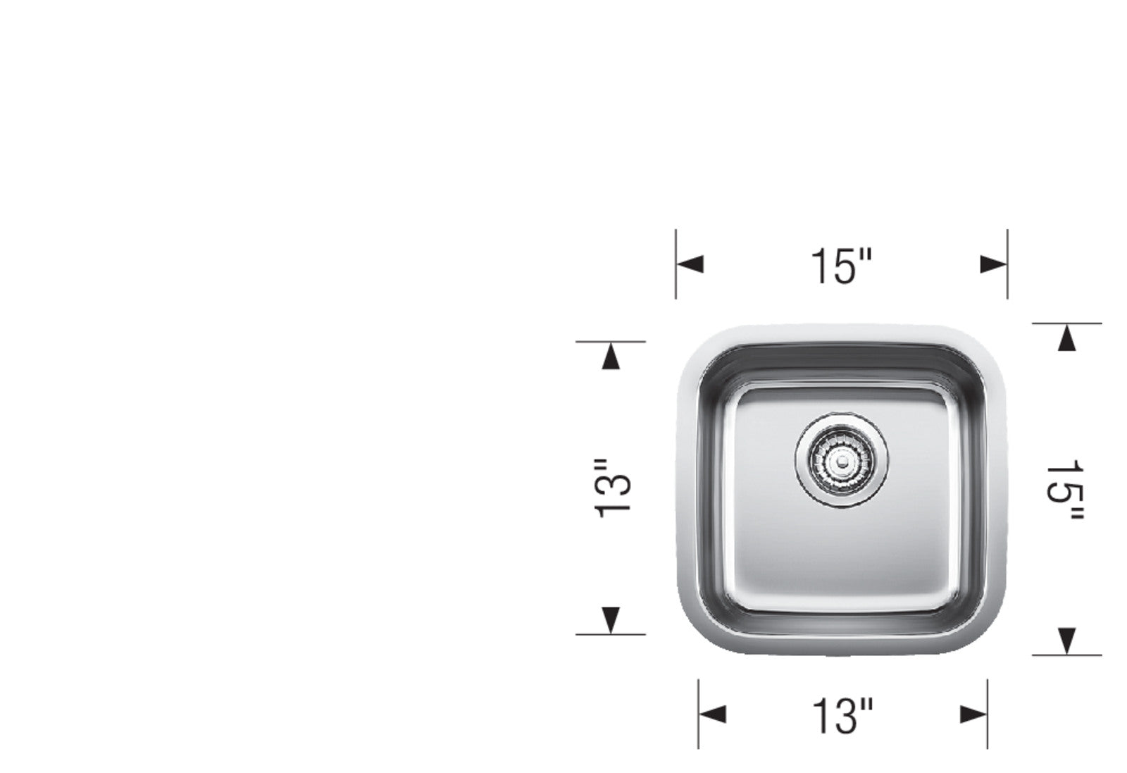 Blanco Stellar High - Quality 18 - Gauge Stainless Steel Bar Sink